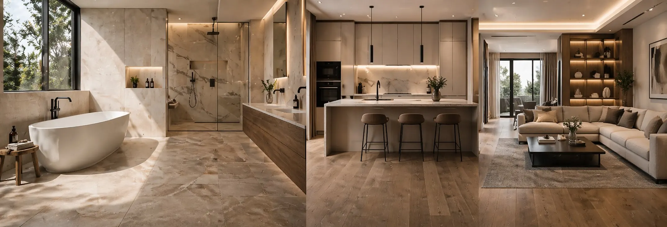 Cocina moderna con acabados premium